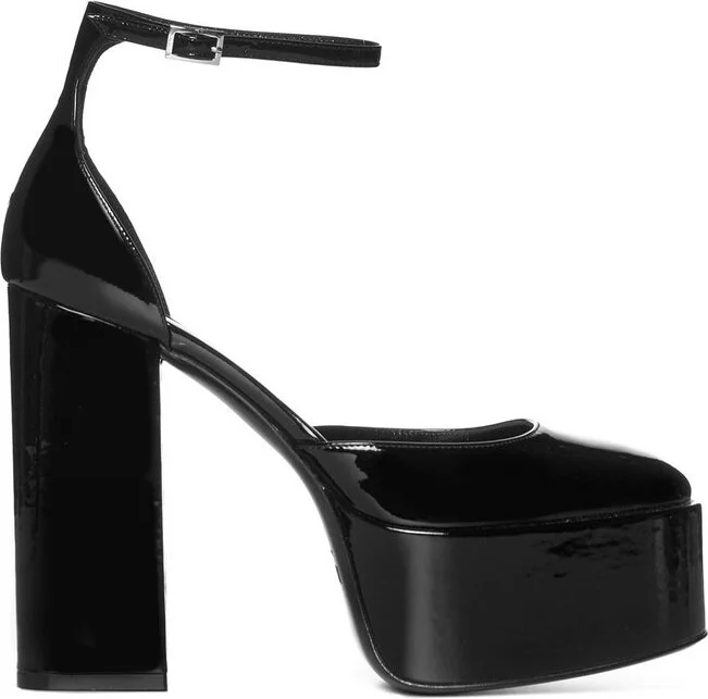 Paris Texas Round Toe Platform Pumps