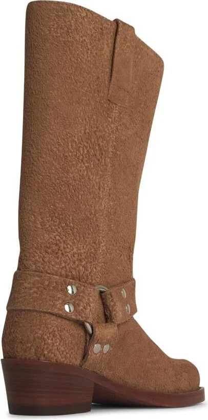 Paris Texas 'Roxy' Beige Suede Boots - Image 3