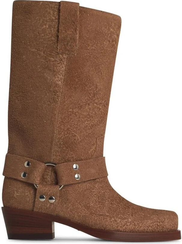 Paris Texas 'Roxy' Beige Suede Boots