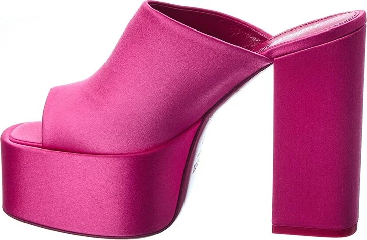 Paris Texas Sasha Satin Platform Sandal - Image 2