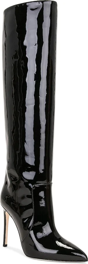 Paris Texas Stiletto Boot Heel 105 in Black - Image 2
