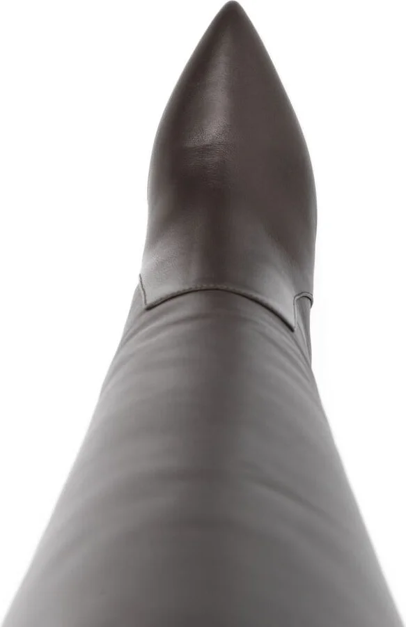 Paris Texas Stiletto Leather Boots - Image 4