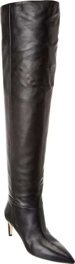 Paris Texas Stiletto Leather Over-The-Knee Boot