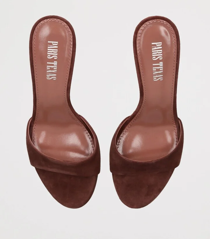 Paris Texas Suede Lidia Mules 70 - Image 3
