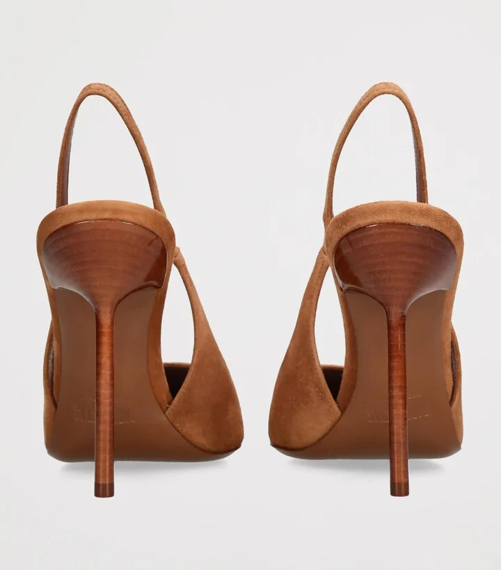Paris Texas Suede Lidia Slingback Pumps 105 - Image 2