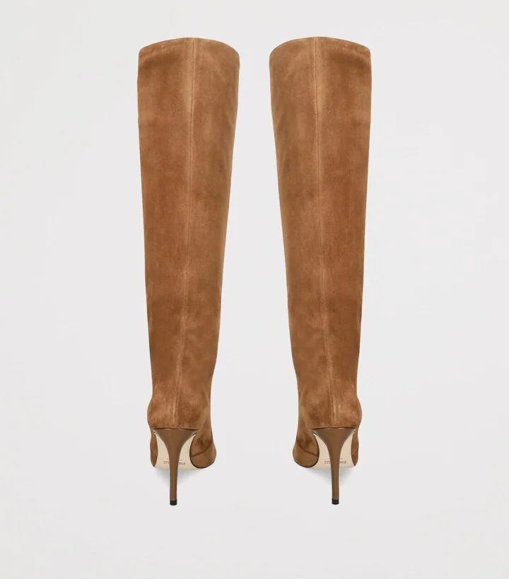 Paris Texas Suede Stiletto Heeled Boots 85 - Image 2