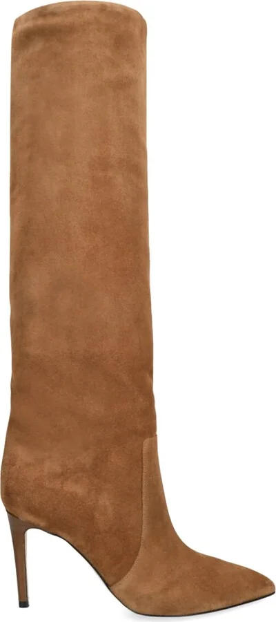 Paris Texas Suede Stiletto Heeled Boots 85