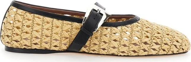 Paris Texas Sveva Buckle Ballet Flats