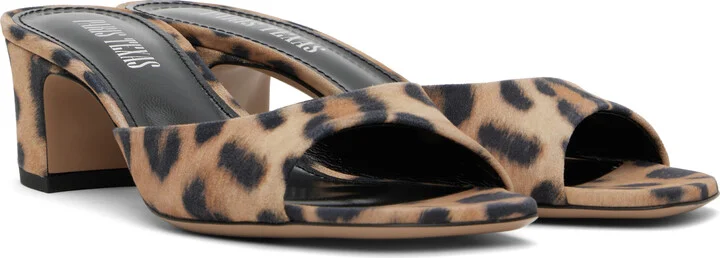 Paris Texas Tan & Black Lara 50 Mules - Image 4
