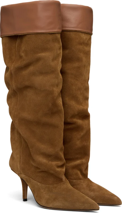 Paris Texas Tan Ines Reverse Midcalf 75 Tall Boots - Image 4