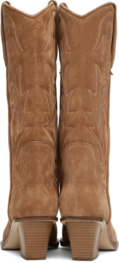 Paris Texas Tan Jacinta Embroidered 60 Boots - Image 2