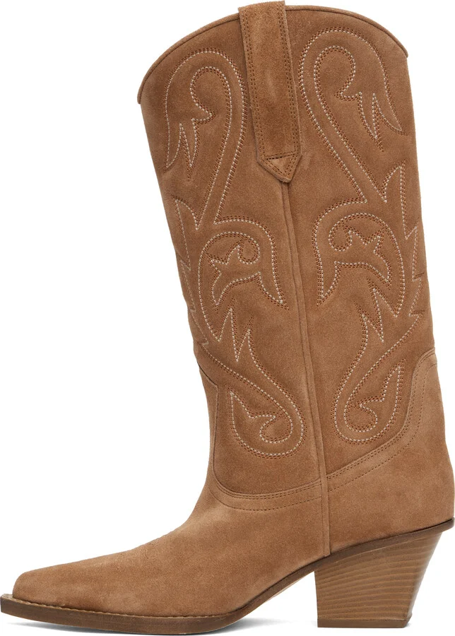 Paris Texas Tan Jacinta Embroidered 60 Boots - Image 3