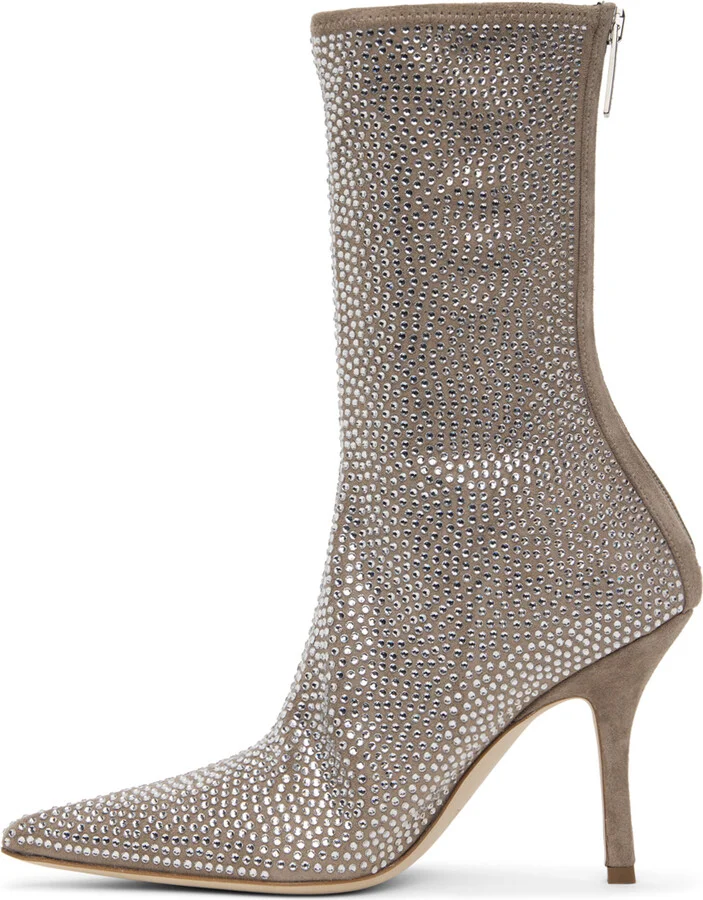 Paris Texas Taupe Holly Mama Boots - Image 3