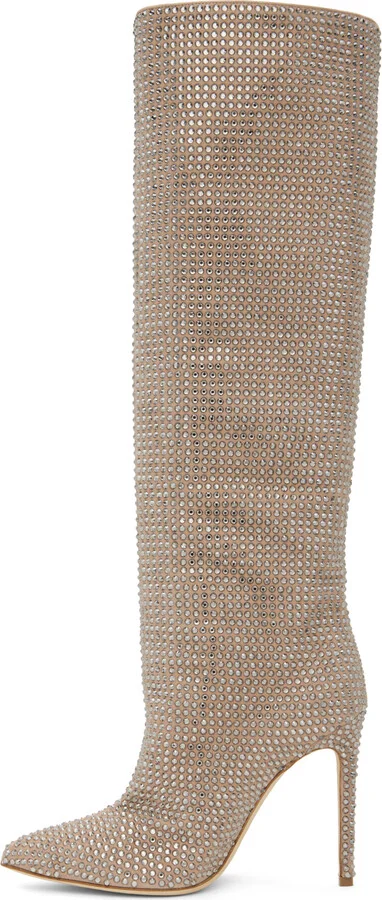 Paris Texas Taupe Holly Tall Boots - Image 3