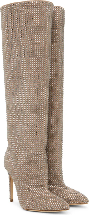 Paris Texas Taupe Holly Tall Boots - Image 4
