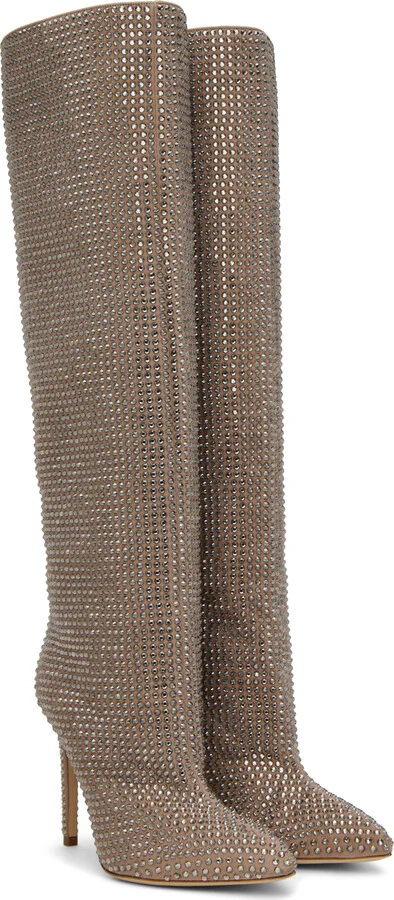 Paris Texas Taupe Holly Tall Boots - Image 4