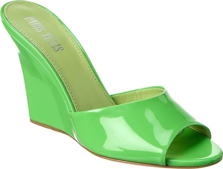 Paris Texas Wanda Patent Wedge Sandal