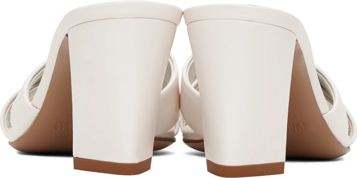Paris Texas White Dafne 70 Mules - Image 2