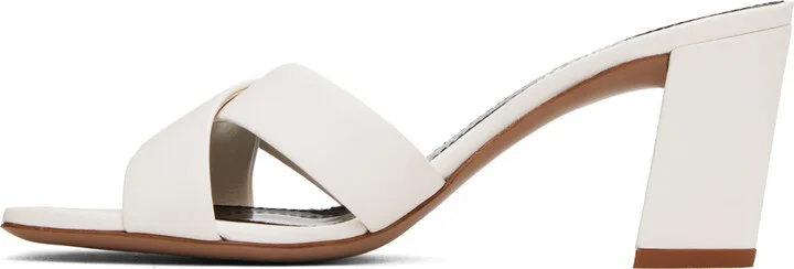 Paris Texas White Dafne 70 Mules - Image 3