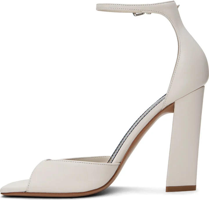 Paris Texas White Grace Heeled Sandals - Image 3