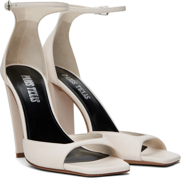 Paris Texas White Grace Heeled Sandals - Image 4