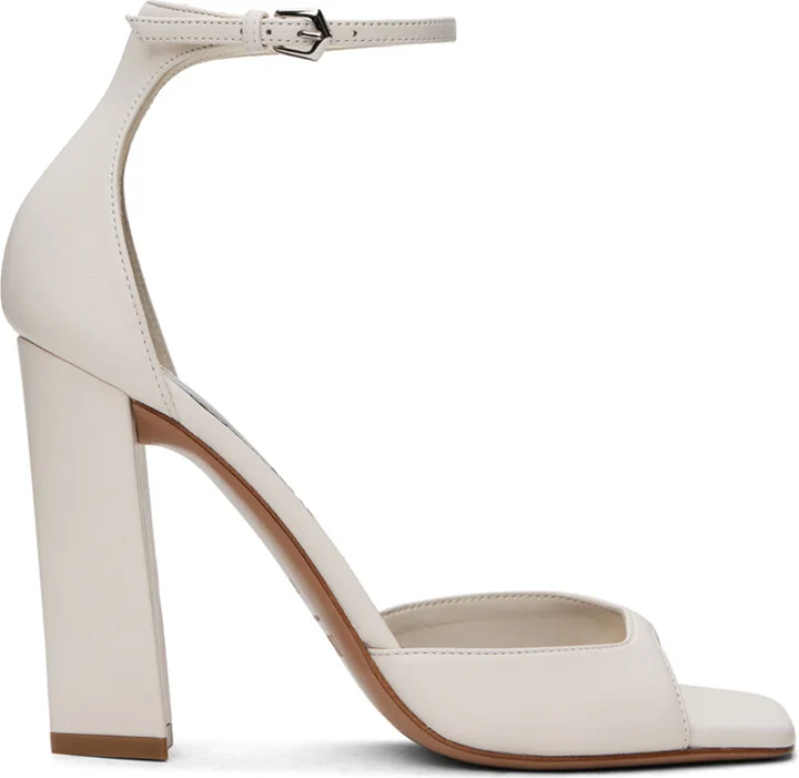 Paris Texas White Grace Heeled Sandals