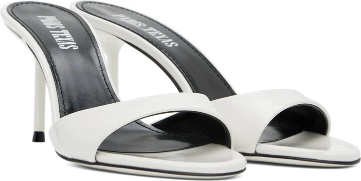 Paris Texas White Lidia 70 Mules - Image 4