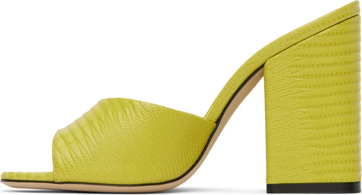 Paris Texas Yellow Anja Mules - Image 3