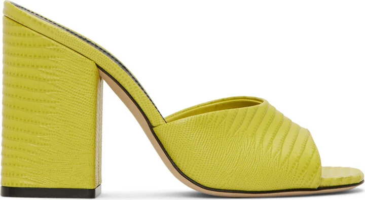 Paris Texas Yellow Anja Mules