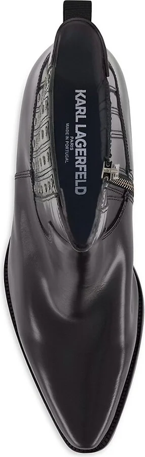 Paris White Label Studded Leather Chelsea Boots - Image 5