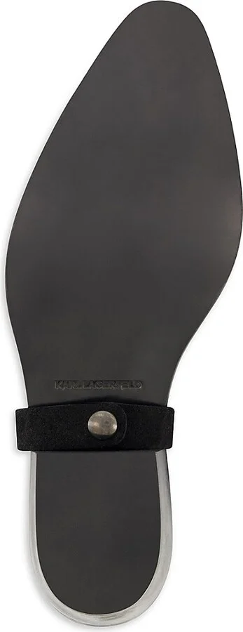Paris White Label Studded Suede & Leather Boots - Image 4