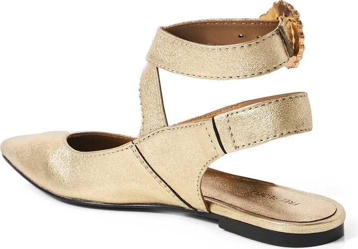 Parisa Ankle Strap Pointed Toe Flat - Image 2