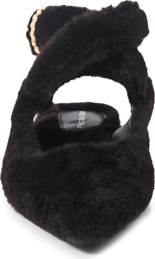 Parisa Faux Shearling Ankle Strap Flat - Image 4