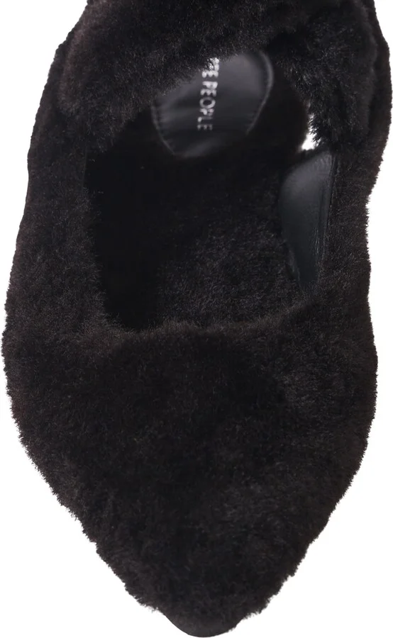 Parisa Faux Shearling Ankle Strap Flat - Image 5