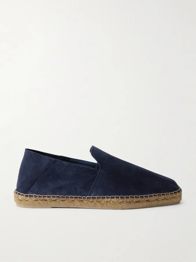 Parker Collapsible-Heel Suede Espadrilles