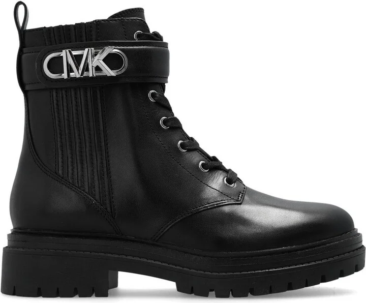 Parker Logo Plaque Ankle Boots