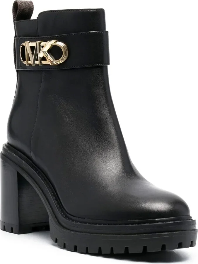 Parker logo-plaque boots