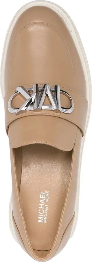 Parker logo-plaque leather loafers - Image 4