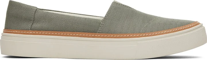 Parker Vetiver Grey Slip On Sneaker