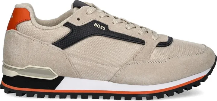 Parkour suede-panelled sneakers