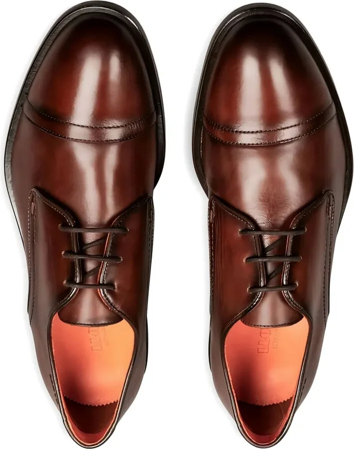 Parlett leather lace-up Derby shoes - Image 3