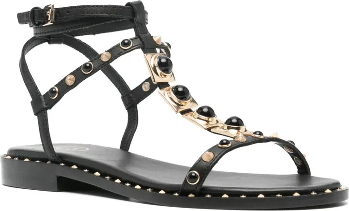 Party stud-embellished leather sandals - Image 2