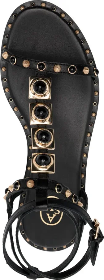 Party stud-embellished leather sandals - Image 4