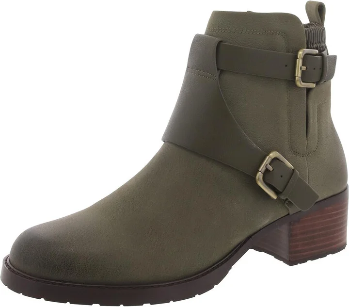 PARVANIGO Womens Leather Round toe Ankle Boots