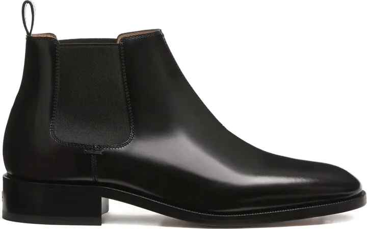 Pas Des Dieux VLogo signature calfskin ankle boots