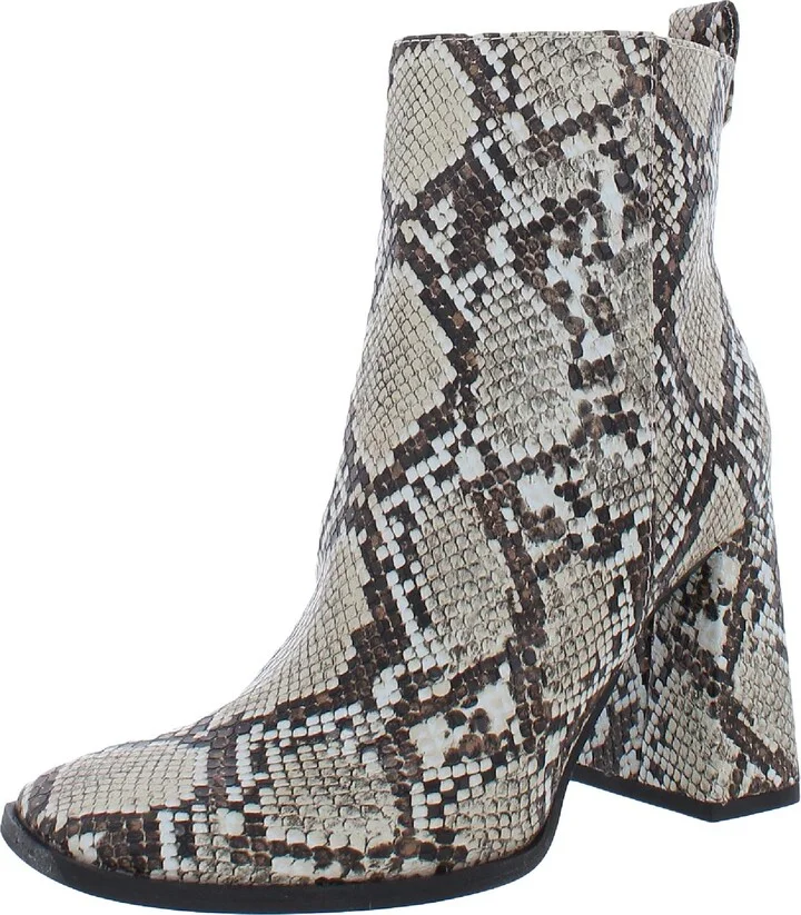 Pascha Womens Faux-Leather Faux Leather Mid-Calf Boots