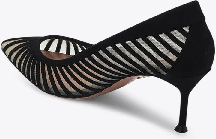 Passions 90 Suede Stripes Pumps - Image 2