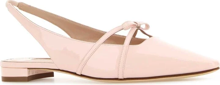 Pastel Pink Leather Dariasli Ballerinas - Image 2