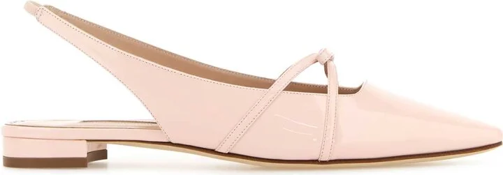 Pastel Pink Leather Dariasli Ballerinas