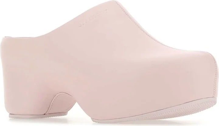 Pastel Pink Leather G Clog Mules - Image 2